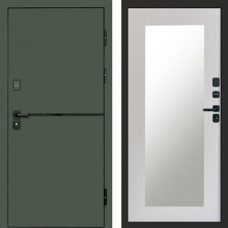 Входная дверь Termo-Door Тренд Грин - Зеркало Триумф лиственница