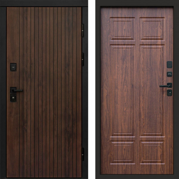 Входная дверь Termo-Door Твист Ультра - Без серии Орех премиум