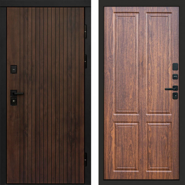 Входная дверь Termo-Door Твист Ультра - Без серии Орех стандарт