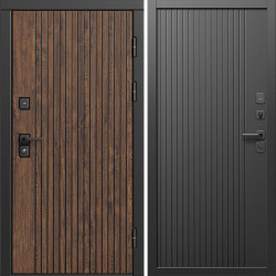 Входная дверь Termo-Door Твист Ультра - Флэт Черный кварц