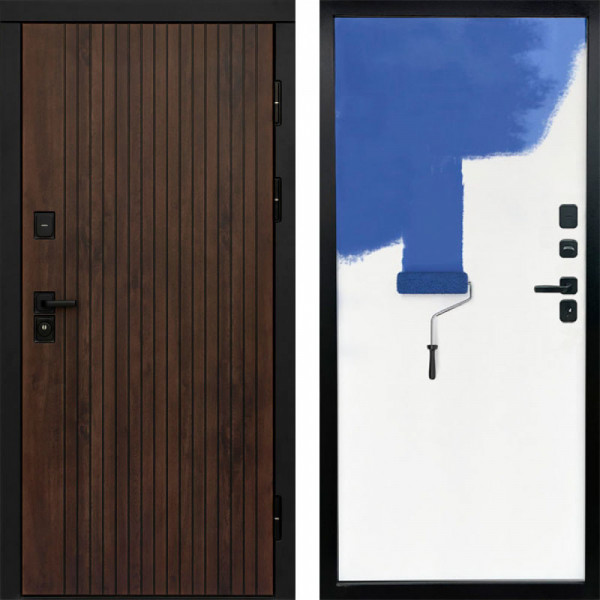 Входная дверь Termo-Door Твист Ультра - Гладкая Панель Под Покраску Под покраску (грунт)