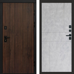 Входная дверь Termo-Door Твист Ультра - Горизонт бетон светлый