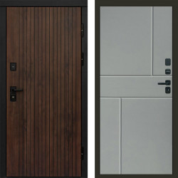 Входная дверь Termo-Door Твист Ультра - Горизонт Grey софт