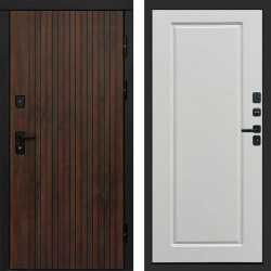 Входная дверь Termo-Door Твист Ультра - Гранд Белый софт