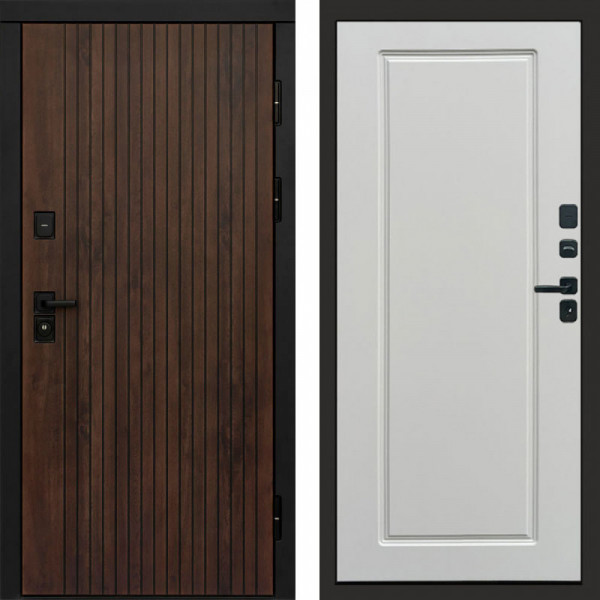 Входная дверь Termo-Door Твист Ультра - Гранд Белый софт