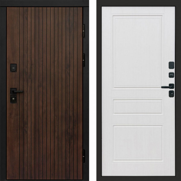 Входная дверь Termo-Door Твист Ультра - Классика белое дерево