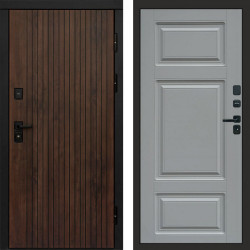 Входная дверь Termo-Door Твист Ультра - Лион Grey софт