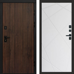 Входная дверь Termo-Door Твист Ультра - Лучи белый