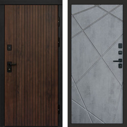 Входная дверь Termo-Door Твист Ультра - Лучи бетон темный