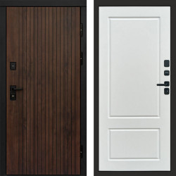 Входная дверь Termo-Door Твист Ультра - Марсель Белый софт