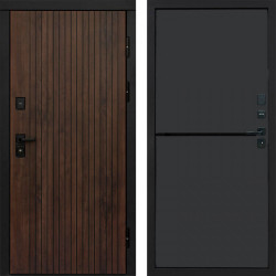 Входная дверь Termo-Door Твист Ультра - Нео Графит