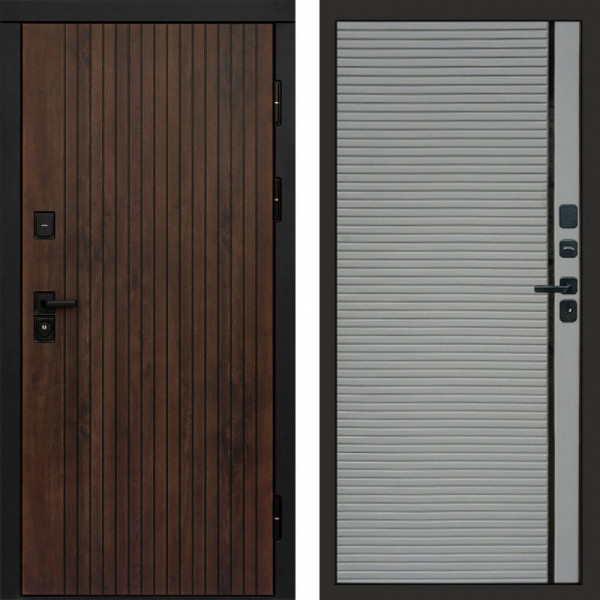 Входная дверь Termo-Door Твист Ультра - Porte Grey софт