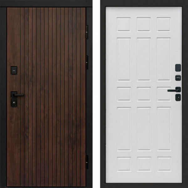 Входная дверь Termo-Door Твист Ультра - Спарта белое дерево