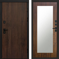 Входная дверь Termo-Door Твист Ультра - Зеркало Триумф дуб