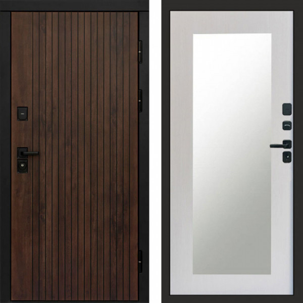 Входная дверь Termo-Door Твист Ультра - Зеркало Триумф лиственница