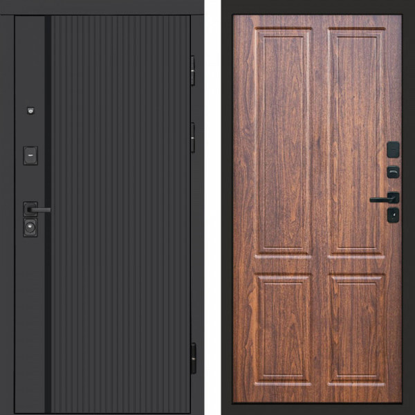 Входная дверь Termo-Door Урбан Black - Без серии Орех стандарт