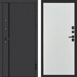 Входная дверь Termo-Door Урбан Black - Flat Белый софт