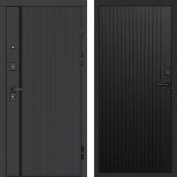 Входная дверь Termo-Door Урбан Black - Flat Черный кварц