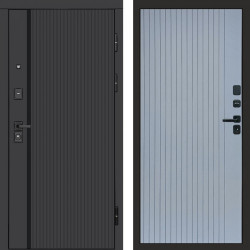 Входная дверь Termo-Door Урбан Black - Flat Grey софт