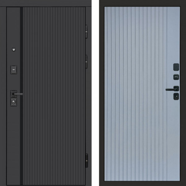 Входная дверь Termo-Door Урбан Black - Flat Grey софт