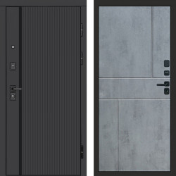 Входная дверь Termo-Door Урбан Black - Горизонт бетон темный
