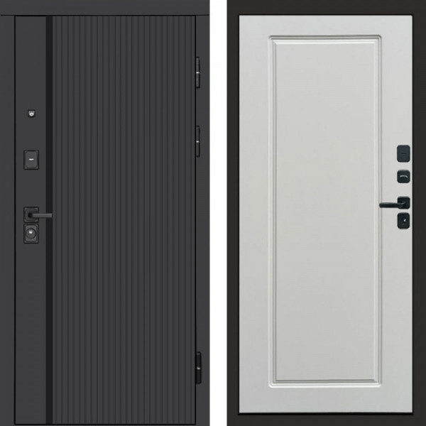 Входная дверь Termo-Door Урбан Black - Гранд Белый софт