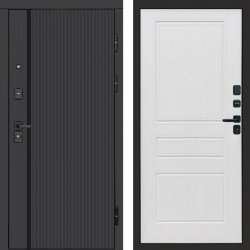 Входная дверь Termo-Door Урбан Black - Классика белое дерево