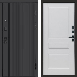 Входная дверь Termo-Door Урбан Black - Классика белый матовый