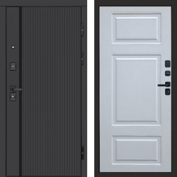 Входная дверь Termo-Door Урбан Black - Лион Белый софт
