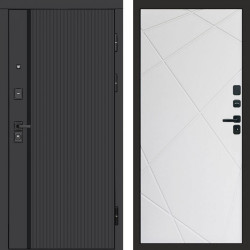 Входная дверь Termo-Door Урбан Black - Лучи белый