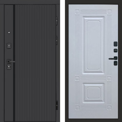 Входная дверь Termo-Door Урбан Black - Мадрид Белый софт