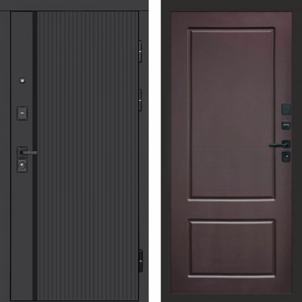 Входная дверь Termo-Door Урбан Black - Марсель Шоколад