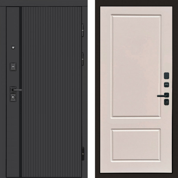 Входная дверь Termo-Door Урбан Black - Марсель Слоновая кость