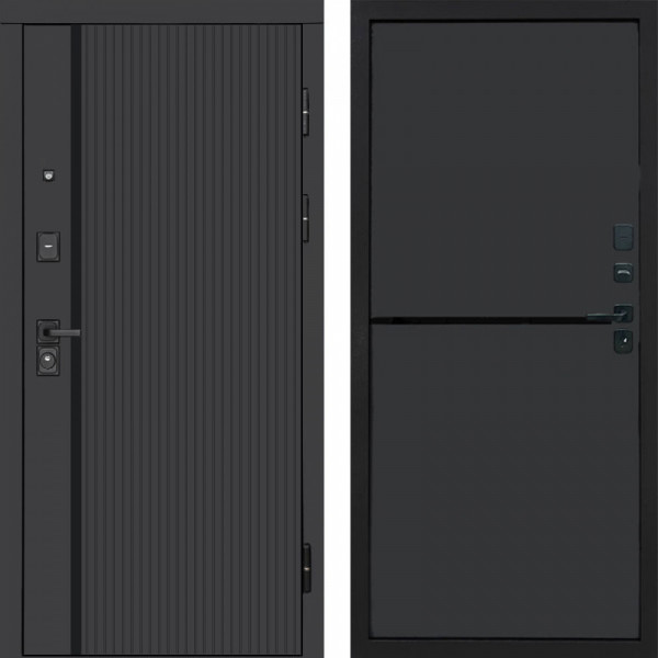 Входная дверь Termo-Door Урбан Black - Нео Графит