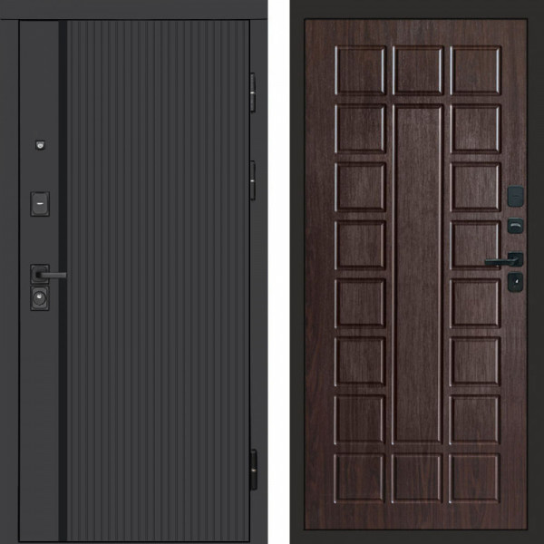 Входная дверь Termo-Door Урбан Black - Престиж венге