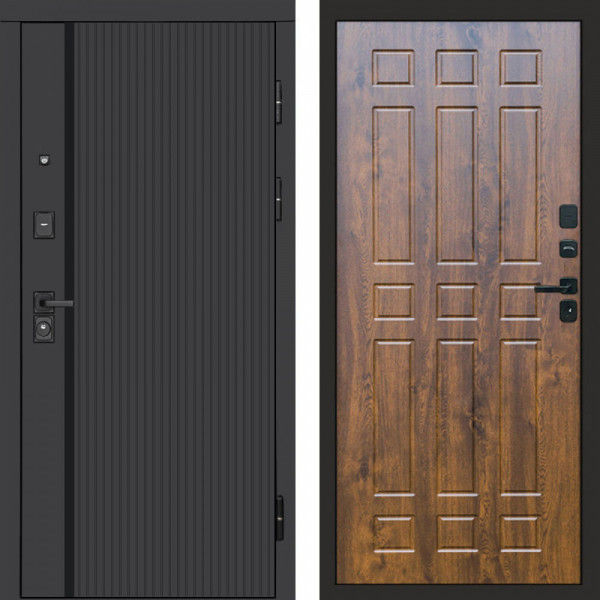 Входная дверь Termo-Door Урбан Black - Спарта дуб