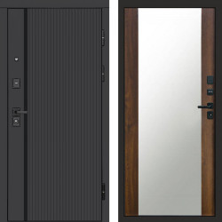 Входная дверь Termo-Door Урбан Black - Зеркало дуб