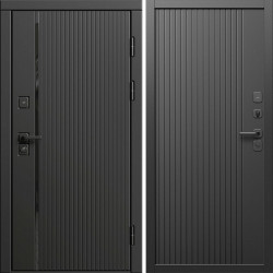 Входная дверь Termo-Door Урбан Блэк - Флэт Черный кварц