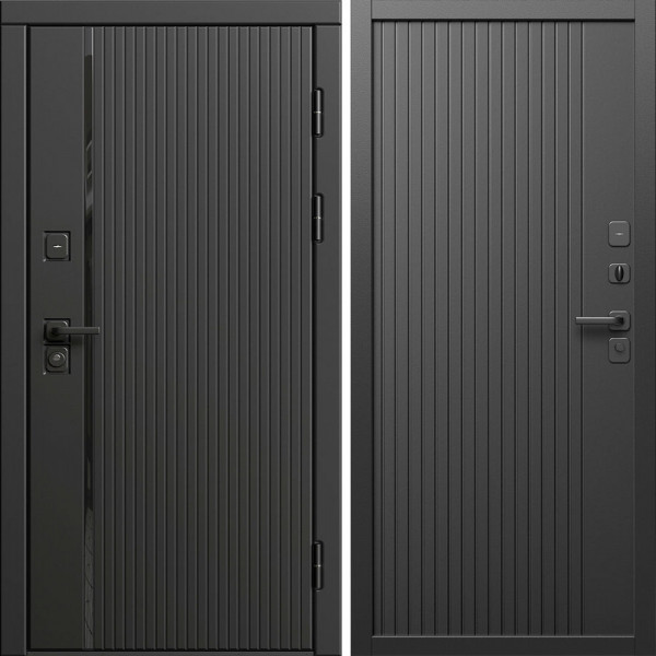 Входная дверь Termo-Door Урбан Блэк - Флэт Черный кварц