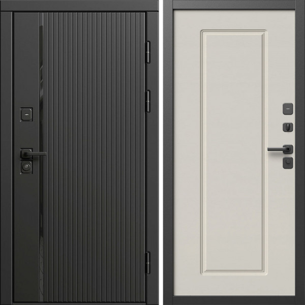 Входная дверь Termo-Door Урбан Блэк - Гранд Слоновая кость