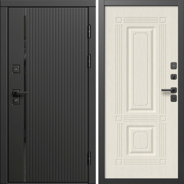 Входная дверь Termo-Door Урбан Блэк - Мадрид Лиственница