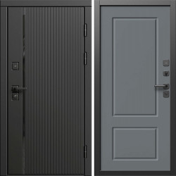 Входная дверь Termo-Door Урбан Блэк - Марсель Grey софт