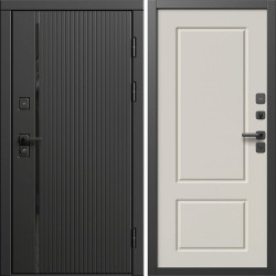 Входная дверь Termo-Door Урбан Блэк - Марсель Слоновая кость