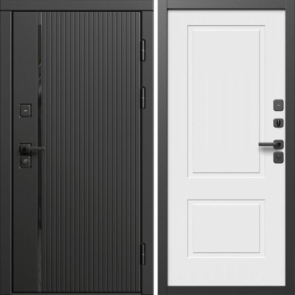 Входная дверь Termo-Door Урбан Блэк - Нео Классика Белый Софт