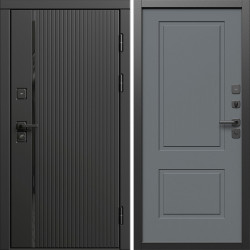 Входная дверь Termo-Door Урбан Блэк - Нео Классика Грей Софт