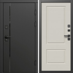Входная дверь Termo-Door Урбан Блэк - Нео Классика Слоновая Кость