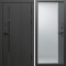 Входная дверь Termo-Door Урбан Блэк - Зеркало Фацет Grey софт