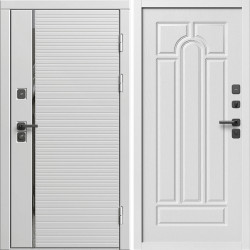 Входная дверь Termo-Door Вайт Лайн - Арка белое дерево