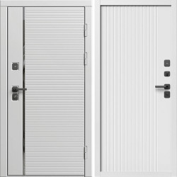 Входная дверь Termo-Door Вайт Лайн - Флэт Белый софт