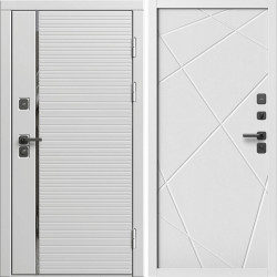 Входная дверь Termo-Door Вайт Лайн - Лучи белый